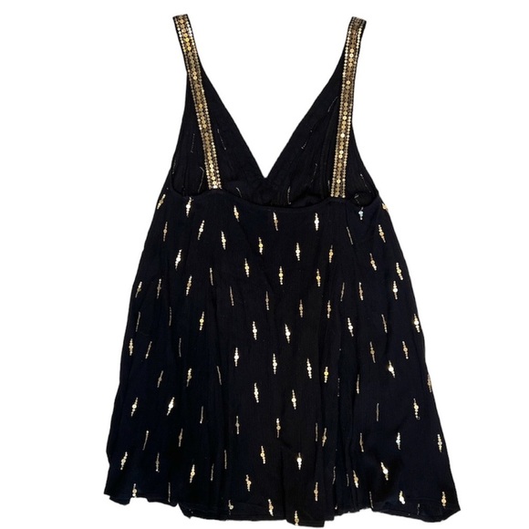 Free People Intimately Rising Sun Sequin Mini Dress Tunic Size Small - Picture 6 of 12